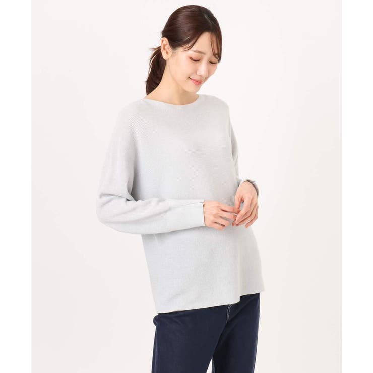 ラメ入りドルマンスリーブ畦編みニット/洗える | MK MICHEL KLEIN | 詳細画像57 