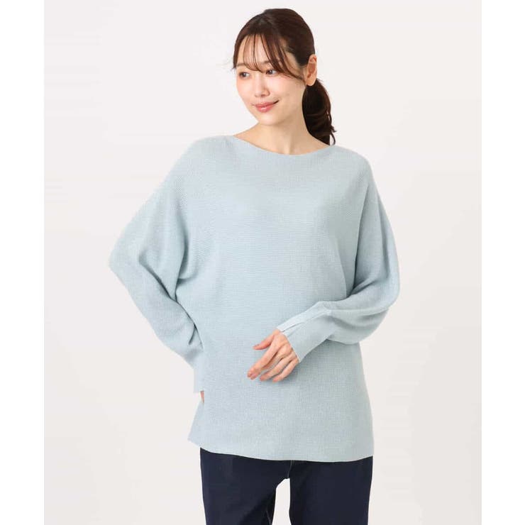 ラメ入りドルマンスリーブ畦編みニット/洗える | MK MICHEL KLEIN | 詳細画像63 