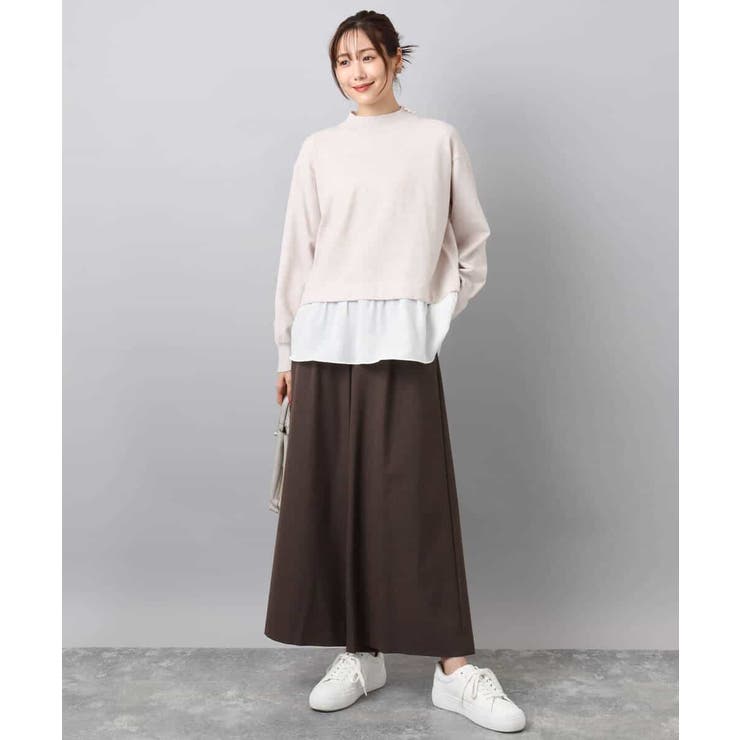 レイヤードデザインチュニックニット/洗える | MK MICHEL KLEIN | 詳細画像13 