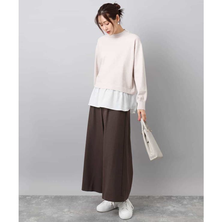 レイヤードデザインチュニックニット/洗える | MK MICHEL KLEIN | 詳細画像14 