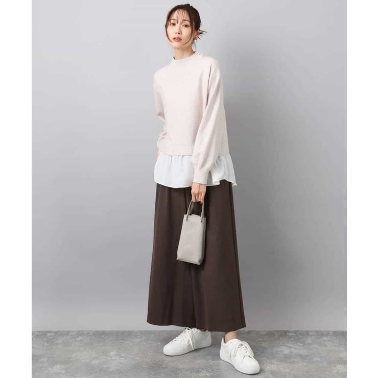 レイヤードデザインチュニックニット/洗える | MK MICHEL KLEIN | 詳細画像15 