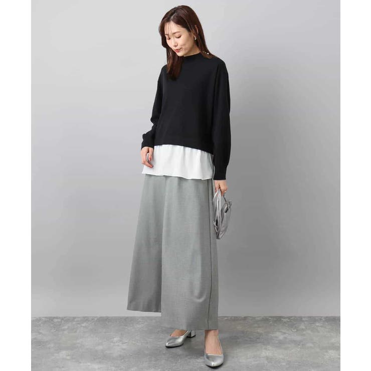 レイヤードデザインチュニックニット/洗える | MK MICHEL KLEIN | 詳細画像2 