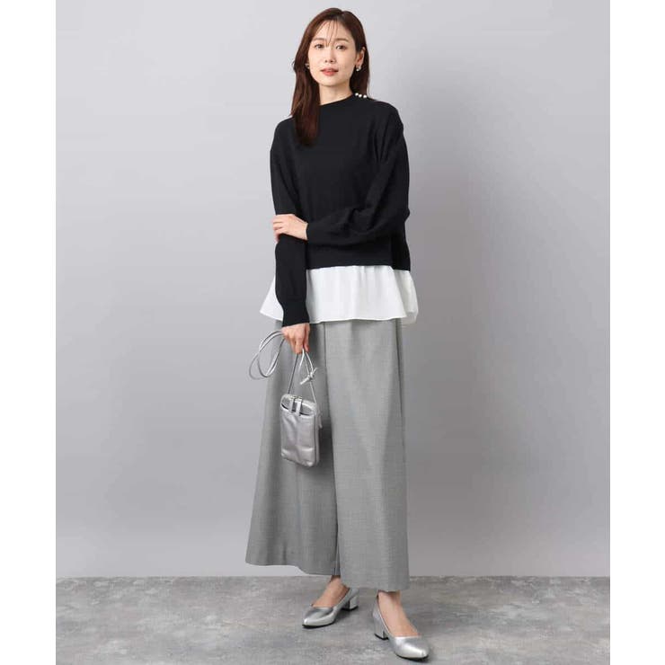 レイヤードデザインチュニックニット/洗える | MK MICHEL KLEIN | 詳細画像33 