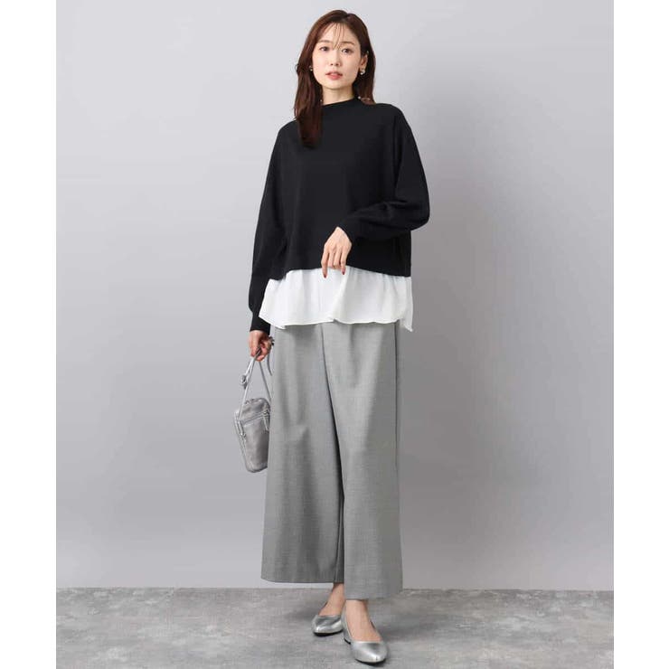 レイヤードデザインチュニックニット/洗える | MK MICHEL KLEIN | 詳細画像34 