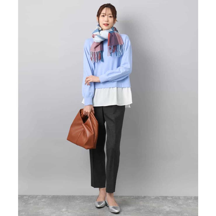 レイヤードデザインチュニックニット/洗える | MK MICHEL KLEIN | 詳細画像9 