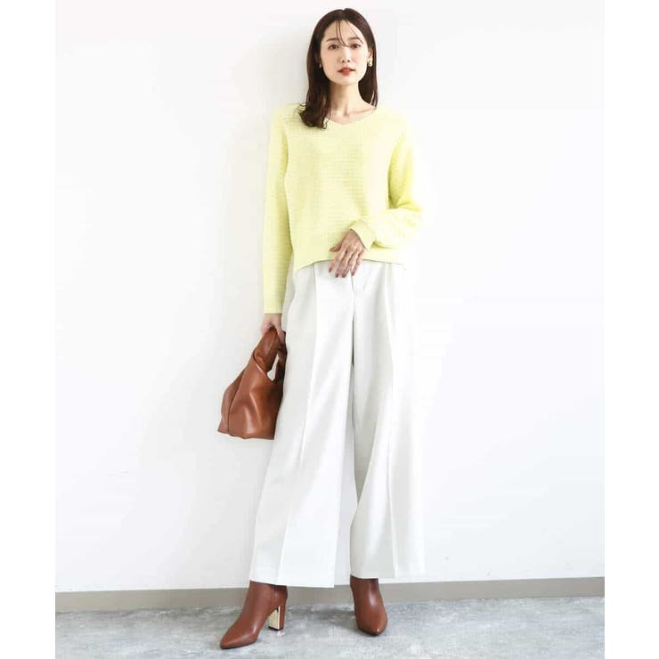 ツィーディーVネックニット/洗える | MK MICHEL KLEIN | 詳細画像10 