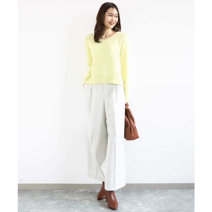 ツィーディーVネックニット/洗える | MK MICHEL KLEIN | 詳細画像12 