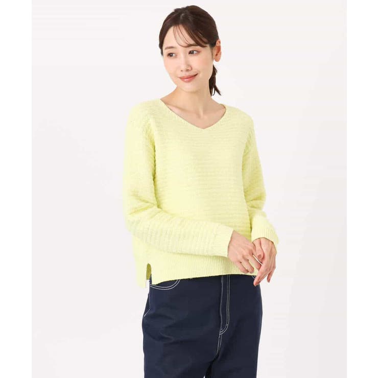 ツィーディーVネックニット/洗える | MK MICHEL KLEIN | 詳細画像13 