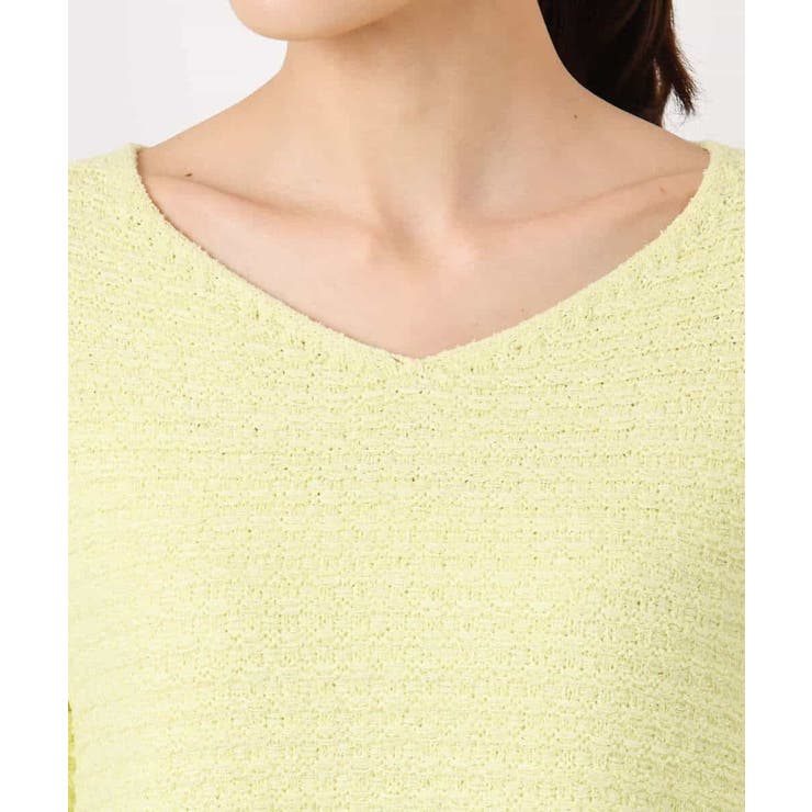 ツィーディーVネックニット/洗える | MK MICHEL KLEIN | 詳細画像16 