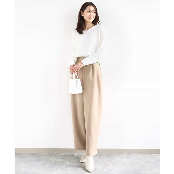 ツィーディーVネックニット/洗える | MK MICHEL KLEIN | 詳細画像5 