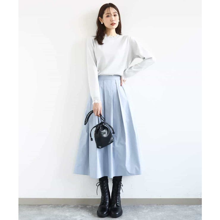 レースデザインコンパクトニット/洗える | MK MICHEL KLEIN | 詳細画像19 