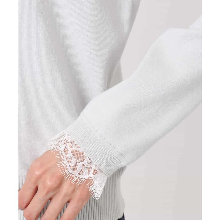レースデザインコンパクトニット/洗える | MK MICHEL KLEIN | 詳細画像29 