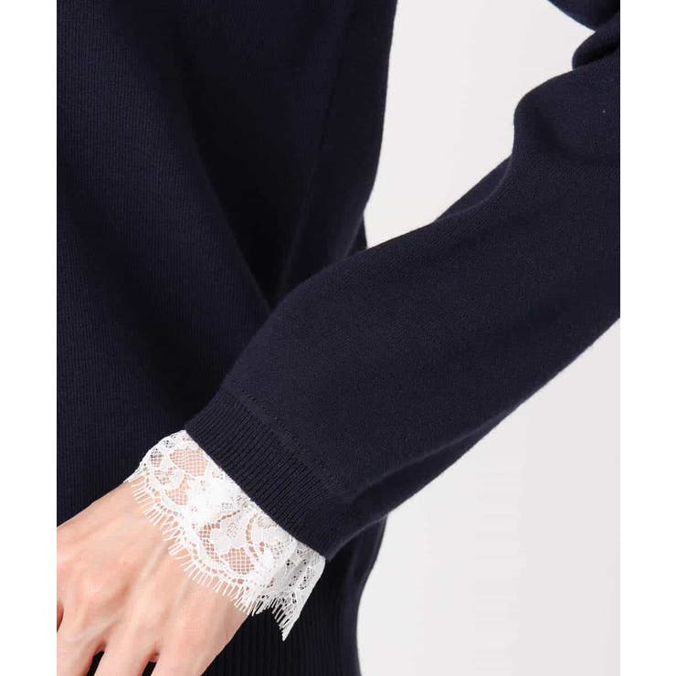 レースデザインコンパクトニット/洗える | MK MICHEL KLEIN | 詳細画像32 