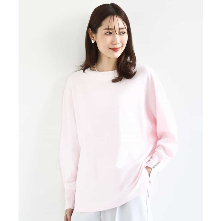 ピンク | ドルマンスリーブニット/洗える | MK MICHEL KLEIN