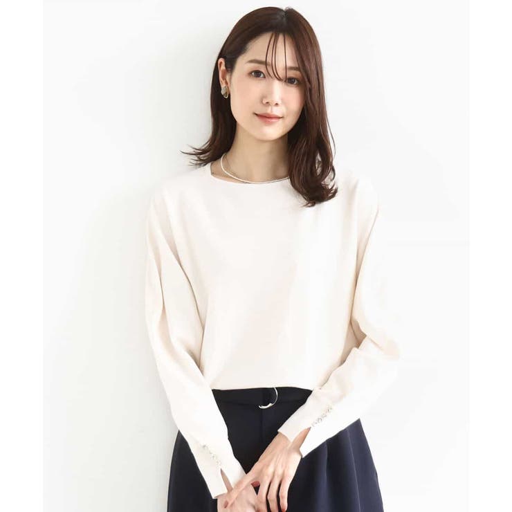 アイボリー | ドルマンスリーブニット/洗える | MK MICHEL KLEIN