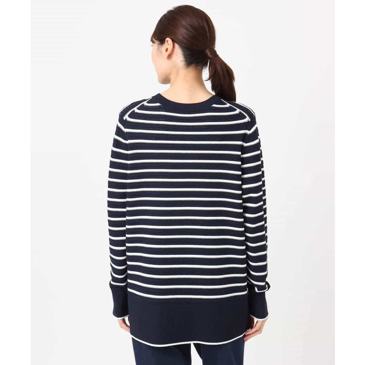 柄編みボーダーニット | MK MICHEL KLEIN | 詳細画像14 