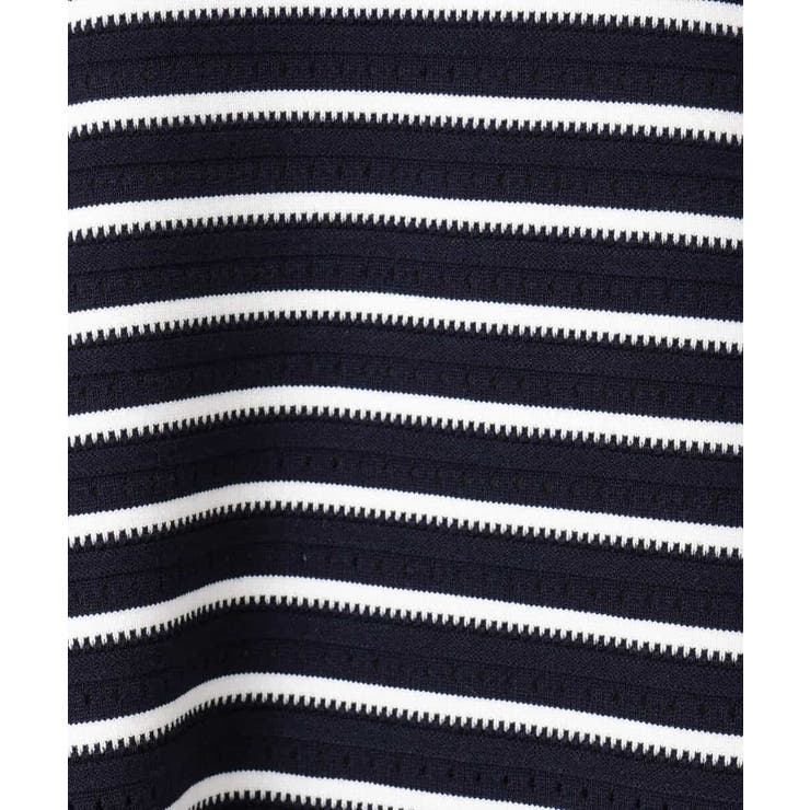 柄編みボーダーニット | MK MICHEL KLEIN | 詳細画像19 