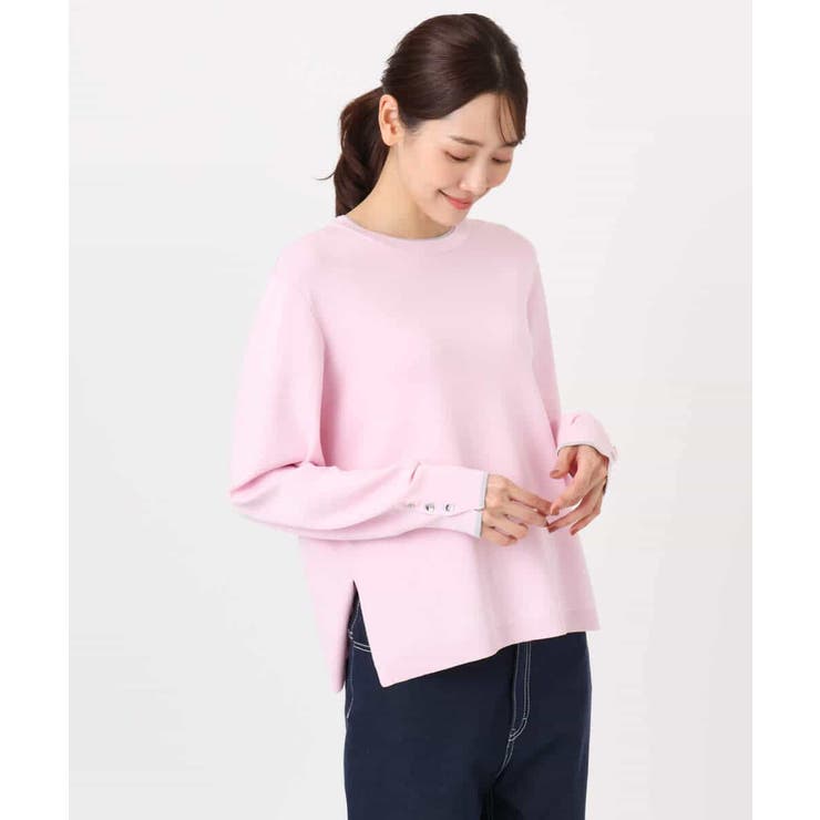 配色デザインニット/洗える | MK MICHEL KLEIN | 詳細画像25 