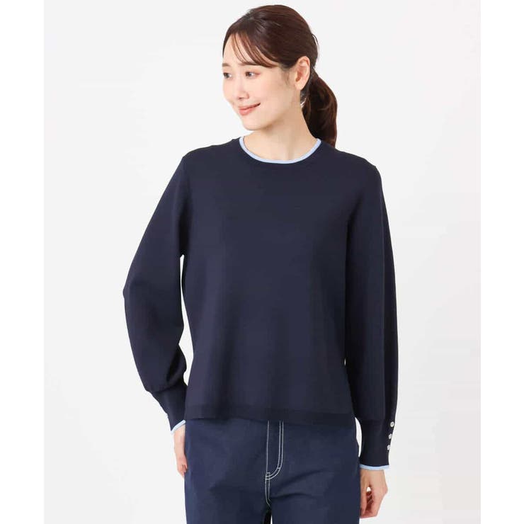 配色デザインニット/洗える | MK MICHEL KLEIN | 詳細画像32 