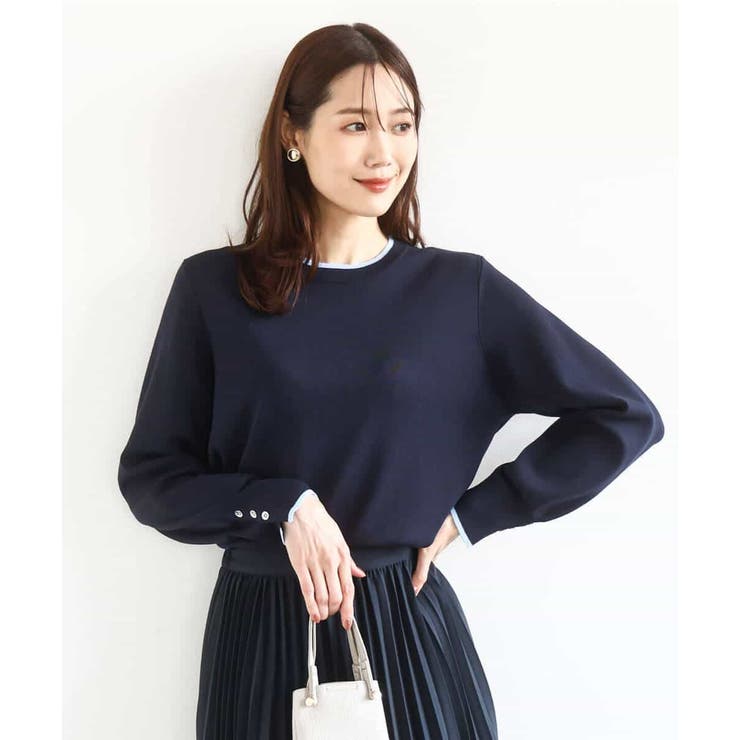 配色デザインニット/洗える | MK MICHEL KLEIN | 詳細画像8 