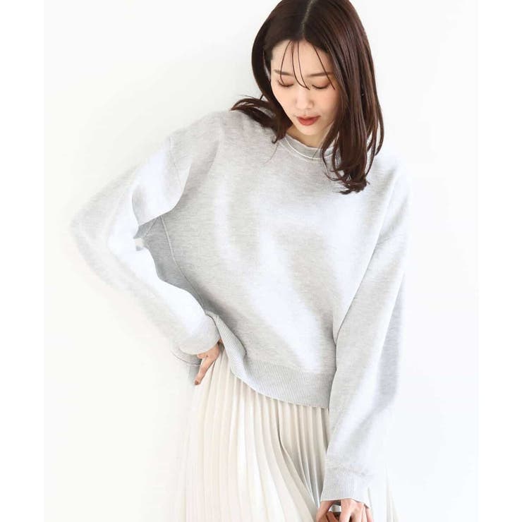 スウェットライククルーネックニット/洗える | MK MICHEL KLEIN | 詳細画像10 