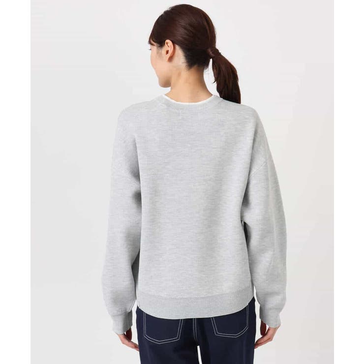スウェットライククルーネックニット/洗える | MK MICHEL KLEIN | 詳細画像16 
