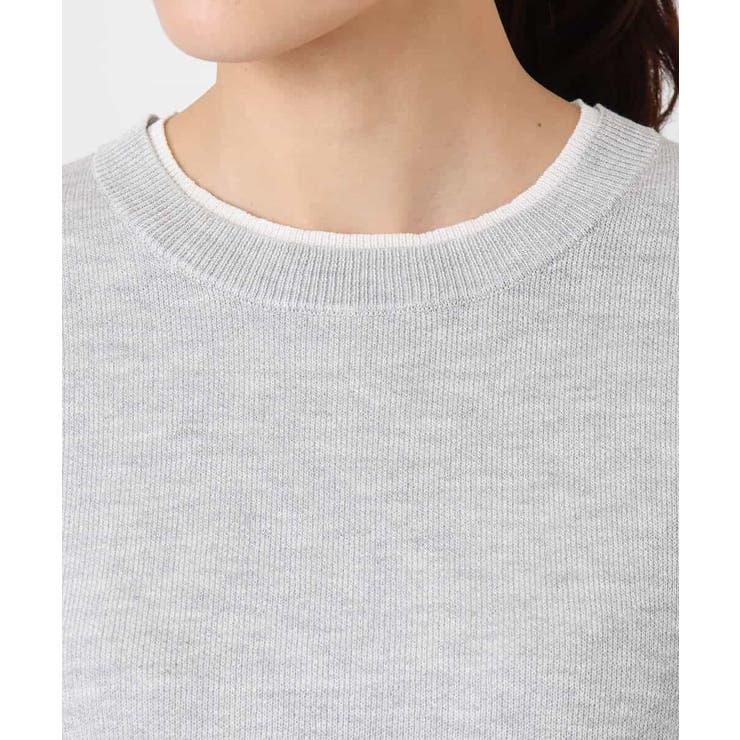 スウェットライククルーネックニット/洗える | MK MICHEL KLEIN | 詳細画像17 