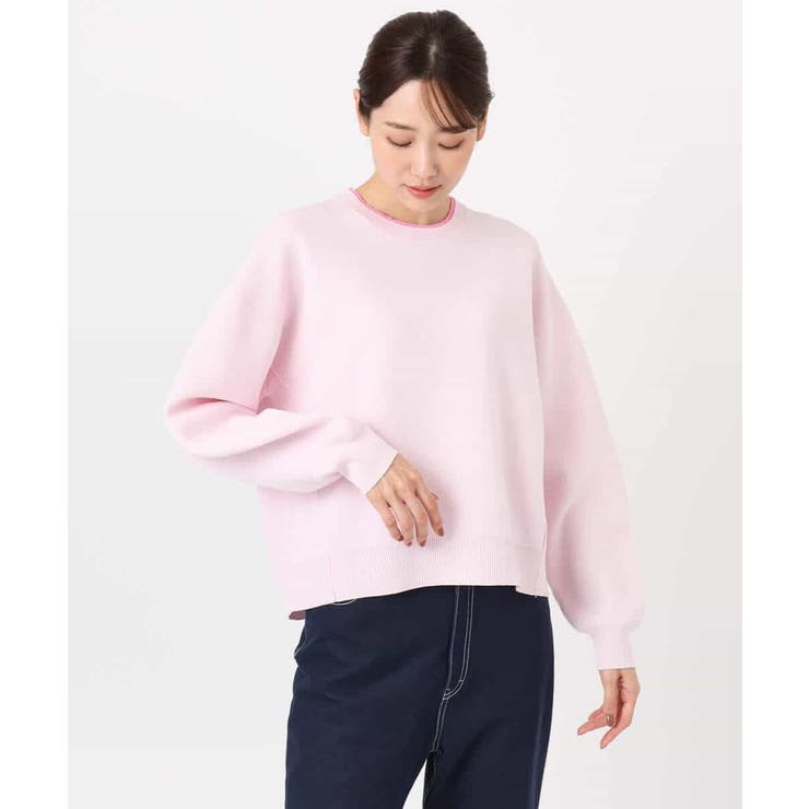 スウェットライククルーネックニット/洗える | MK MICHEL KLEIN | 詳細画像23 