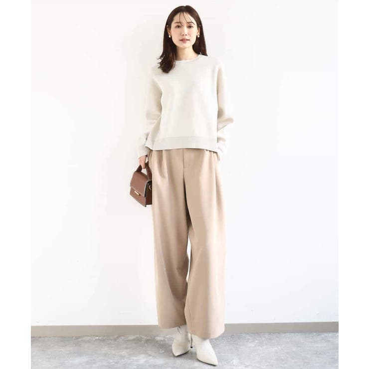 スウェットライククルーネックニット/洗える | MK MICHEL KLEIN | 詳細画像3 