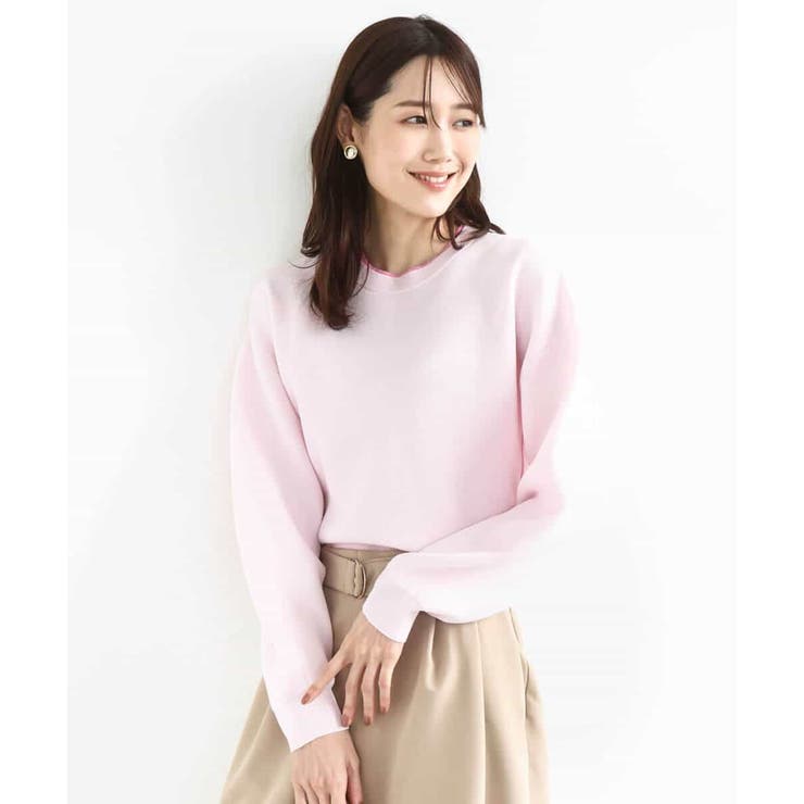 スウェットライククルーネックニット/洗える | MK MICHEL KLEIN | 詳細画像6 