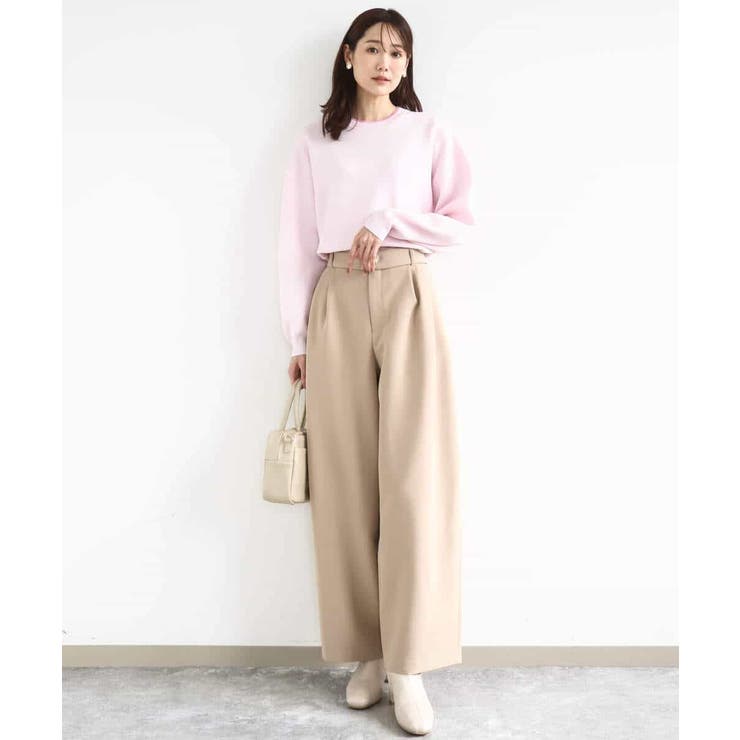 スウェットライククルーネックニット/洗える | MK MICHEL KLEIN | 詳細画像8 