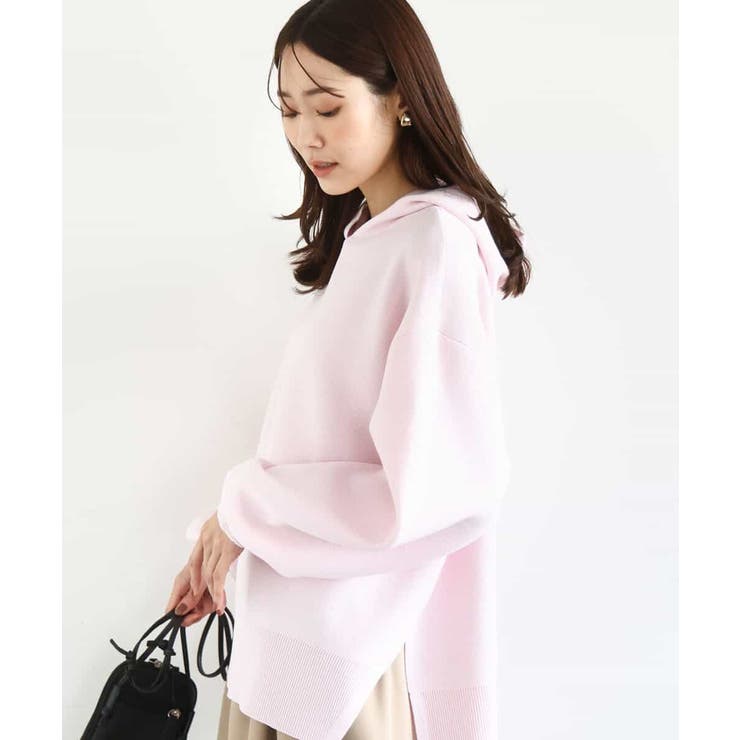 スウェットライクニットフーディー/洗える | MK MICHEL KLEIN | 詳細画像1 