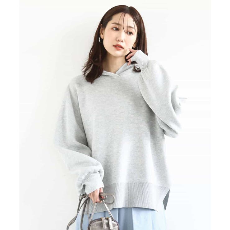 スウェットライクニットフーディー/洗える | MK MICHEL KLEIN | 詳細画像13 