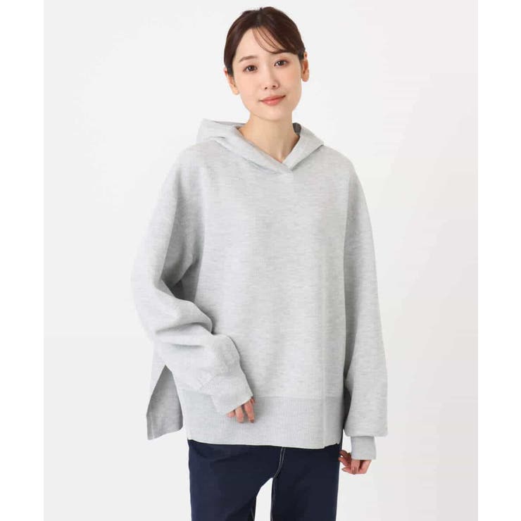 スウェットライクニットフーディー/洗える | MK MICHEL KLEIN | 詳細画像17 