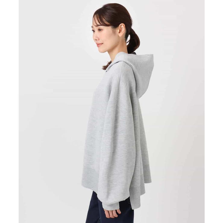 スウェットライクニットフーディー/洗える | MK MICHEL KLEIN | 詳細画像18 