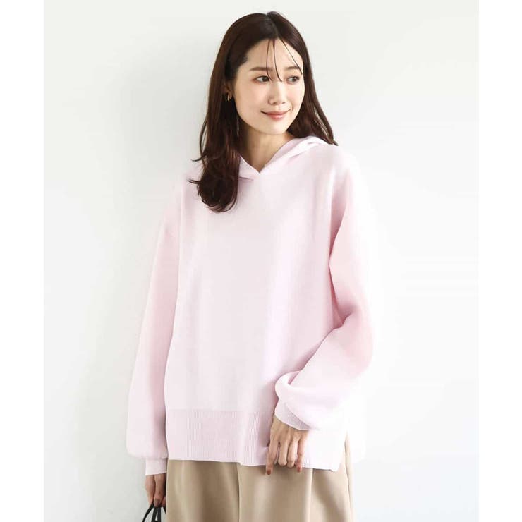 スウェットライクニットフーディー/洗える | MK MICHEL KLEIN | 詳細画像2 