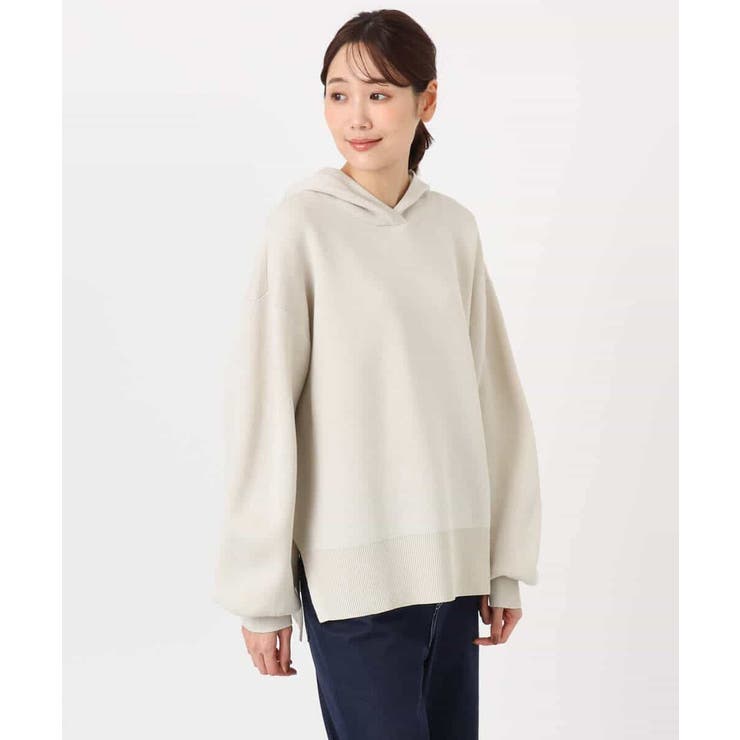 スウェットライクニットフーディー/洗える | MK MICHEL KLEIN | 詳細画像25 