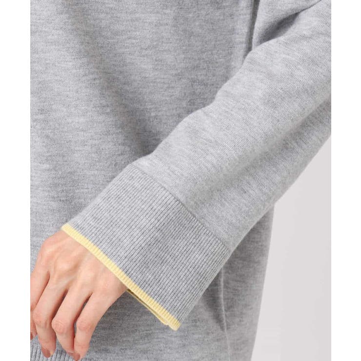 配色ラインVネックニット/洗える | MK MICHEL KLEIN | 詳細画像22 