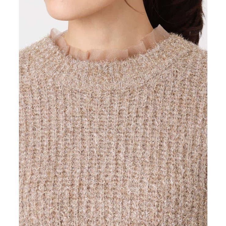 ミニフリルデザインキラキラニット/洗える | MK MICHEL KLEIN | 詳細画像13 