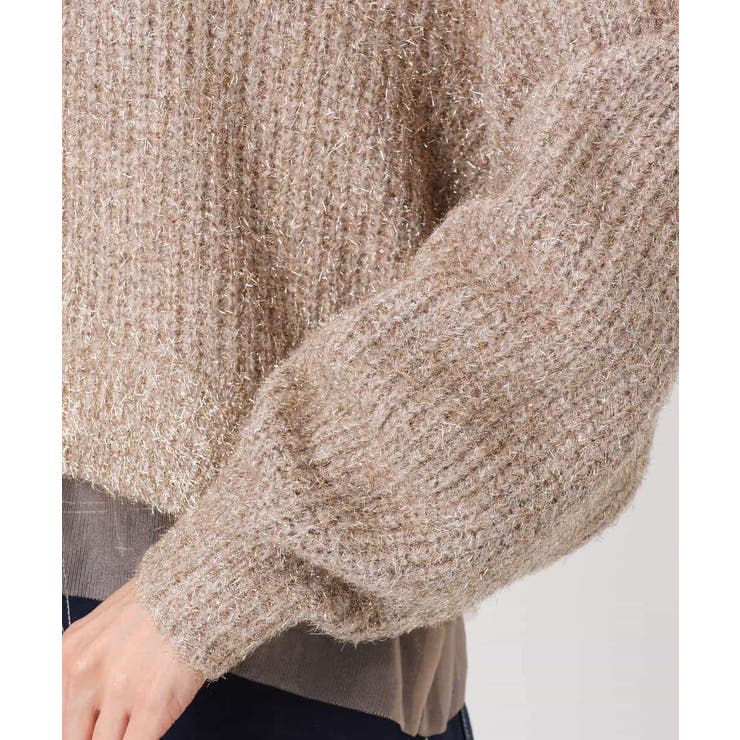 ミニフリルデザインキラキラニット/洗える | MK MICHEL KLEIN | 詳細画像14 