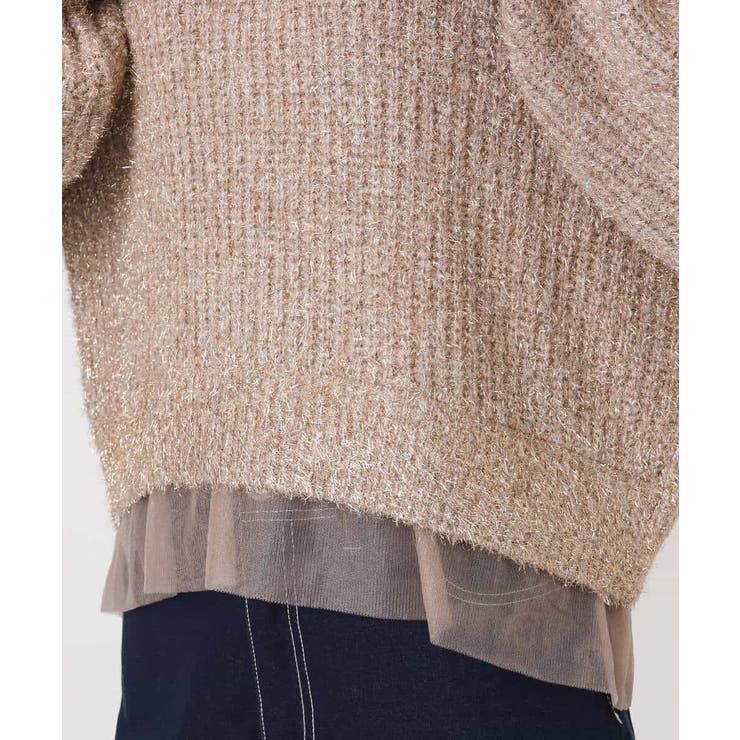 ミニフリルデザインキラキラニット/洗える | MK MICHEL KLEIN | 詳細画像15 