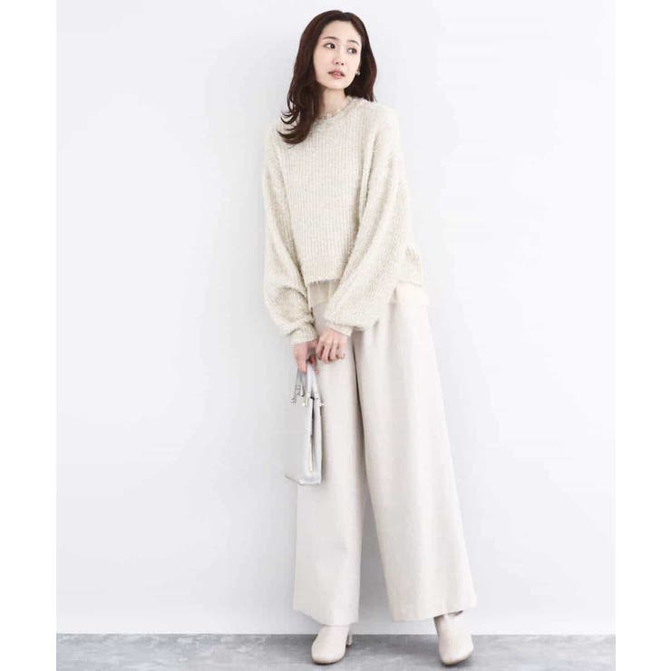 ミニフリルデザインキラキラニット/洗える | MK MICHEL KLEIN | 詳細画像3 