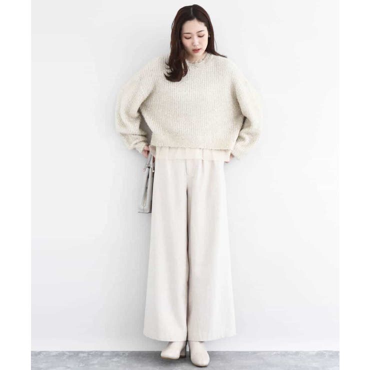 ミニフリルデザインキラキラニット/洗える | MK MICHEL KLEIN | 詳細画像4 