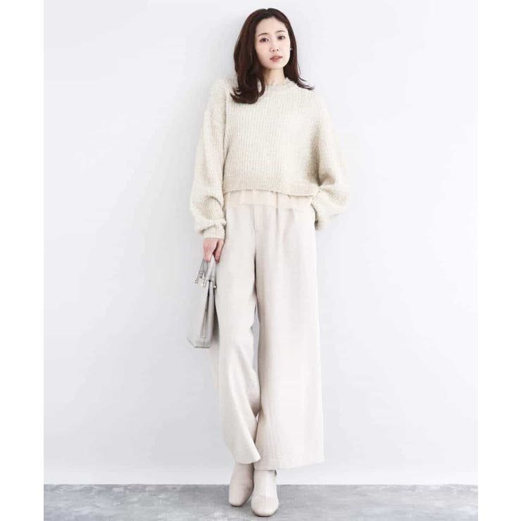 ミニフリルデザインキラキラニット/洗える | MK MICHEL KLEIN | 詳細画像5 