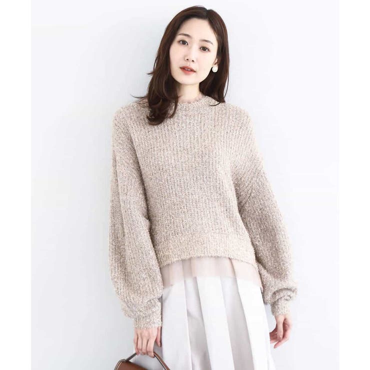 ミニフリルデザインキラキラニット/洗える | MK MICHEL KLEIN | 詳細画像6 