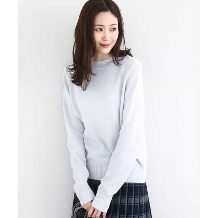 ライトグレー | キラキラ ラメニットプルオーバー/洗える | MK MICHEL KLEIN