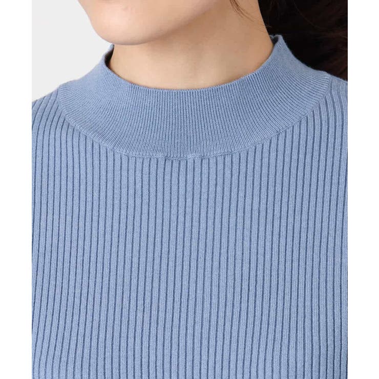 千鳥格子柄シフォンレイヤード風ハイゲージニット/洗える | MK MICHEL KLEIN | 詳細画像17 