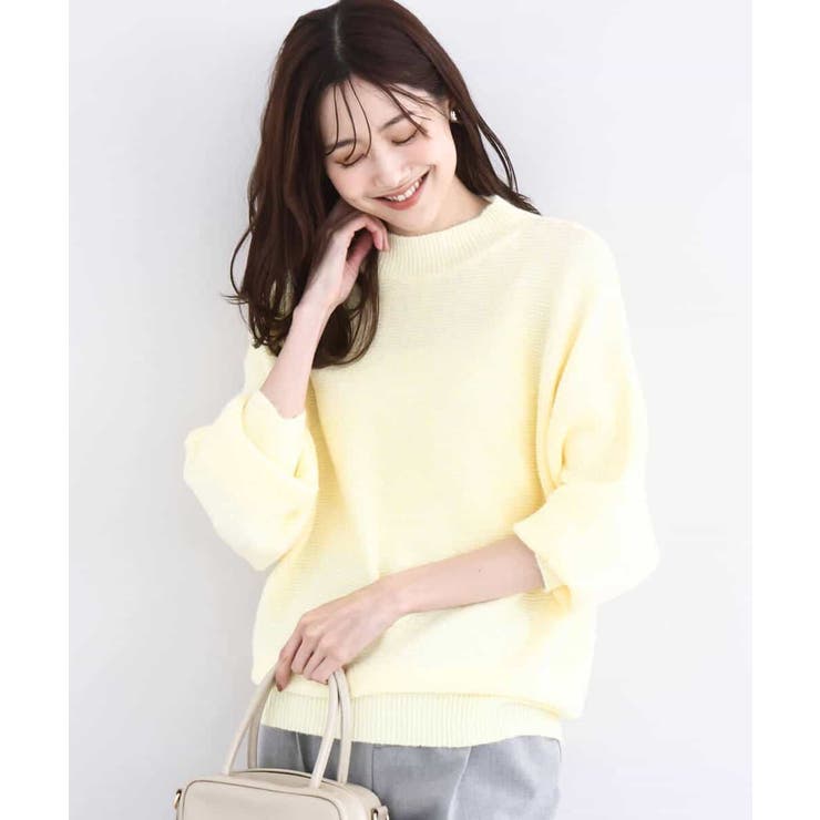 シャドーボーダー調ドルマンニット/洗える | MK MICHEL KLEIN | 詳細画像10 