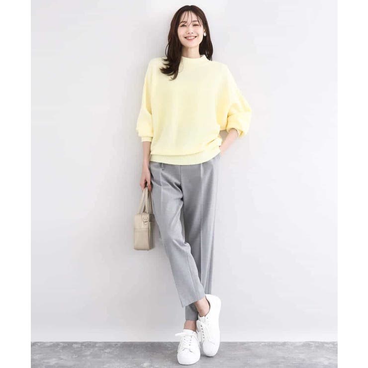 シャドーボーダー調ドルマンニット/洗える | MK MICHEL KLEIN | 詳細画像11 