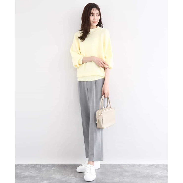 シャドーボーダー調ドルマンニット/洗える | MK MICHEL KLEIN | 詳細画像13 